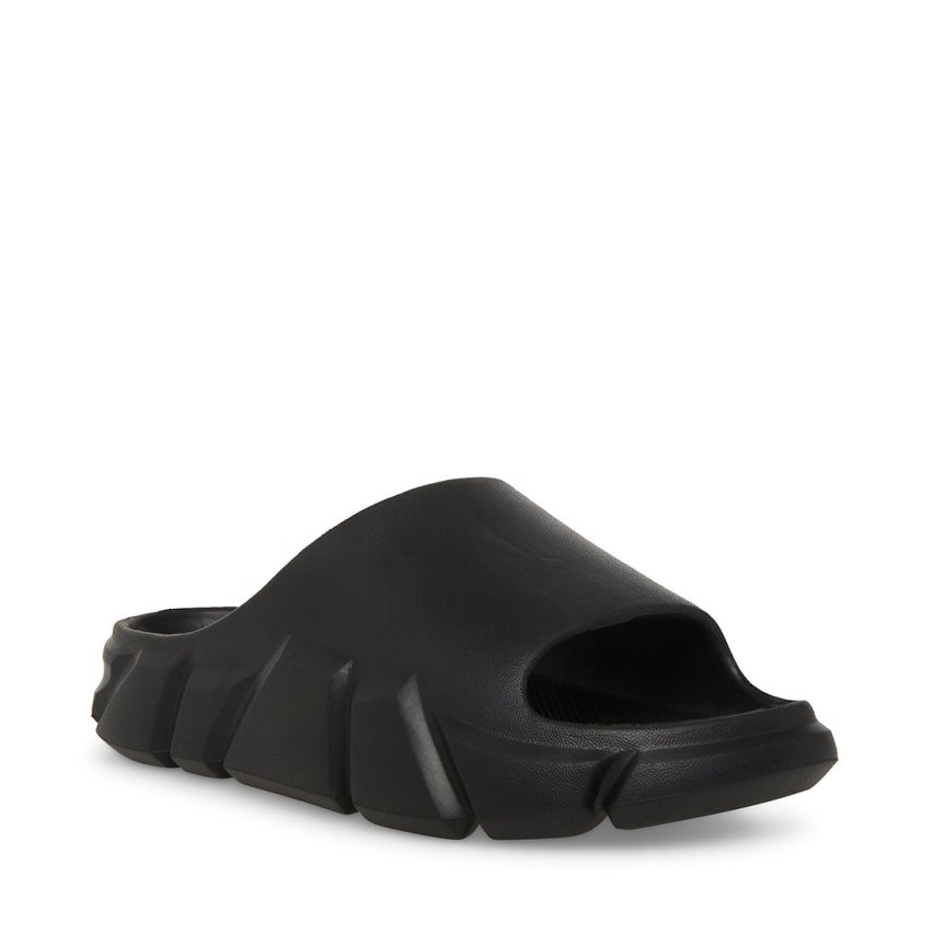 Sandalias de Diapositivas Steve Madden Charged Hombre Negras | ES OK4126